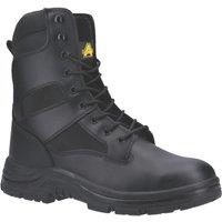 Amblers FS008 Hi-Leg Size 6.5 Black Water-Resistant Steel Toe Cap Safety Boots (587XK)