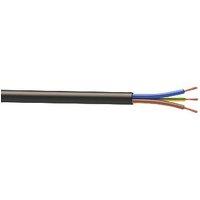 Time 3183Y Black 3-Core 1.5mm Flexible Cable 50m Drum (588FJ)