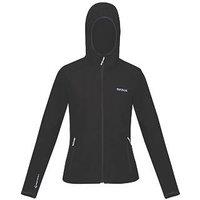 Regatta Arec Womens Softshell Hooded Jacket Black Size 16 (588GR)