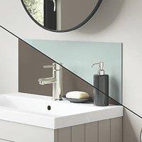 Splashwall Vanity Splashback Gloss Terra Grey/Seabreeze Green 250mm x 600mm x 4mm (588KU)