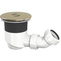 Top-Fix Shower Waste Brushed brass 90mm (588VN)
