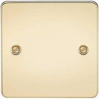 Knightsbridge 1-Gang Blanking Plate Polished Brass (589TY)