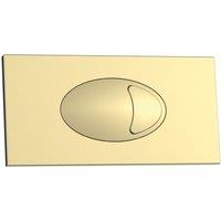 ETAL Porto Dual-Flush Rectangular Plate Brushed Brass (590VN)