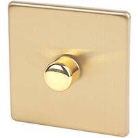 Varilight V-Dim 1-Gang 2-Way Dimmer Switch Brushed Brass (5915H)