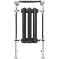 Terma 900mm x 490mm 1217BTU Black Cast Iron Traditional Towel Radiator (591HR)