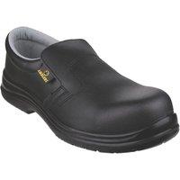 Amblers FS661 Size 9 Black Slip-On Safety Shoes (591XT)