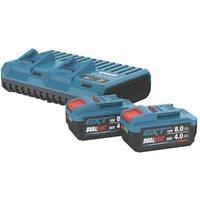 Erbauer KF2P4DCBS 18/36V 4.0/8.0Ah Lithium EXT Batteries & Charger 3 Pack (591YY)