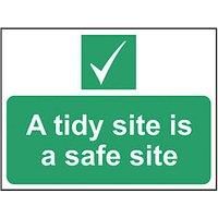 Essentials "A Tidy Site Is A Safe Site" Sign 300mm x 400mm (592HL)