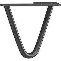 Rothley 2-Pin Hairpin Furniture Leg Matt Black 100mm (592PR)