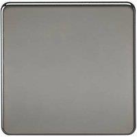 Knightsbridge 1-Gang Blanking Plate Black Nickel (592TY)
