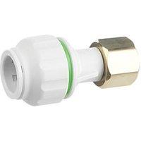 Flomasta Plastic Push-Fit Straight Tap Connector 22mm x 3/4" (593HY)