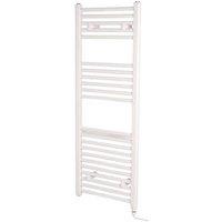 Towelrads 1186mm x 450mm 1365BTU White Flat Electric Towel Radiator (593RY)