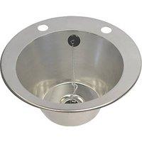 1 Bowl Stainless Steel Inset Washbasin 385mm x 160mm (5943P)