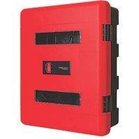 Firechief 106-1157 Double Extinguisher Cabinet with Latch 620mm x 290mm x 735mm Red/Black (594FX)