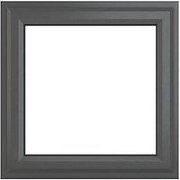 Crystal Top Opening Clear Triple-Glazed Casement Anthracite on White uPVC Window 820mm x 820mm (594JM)