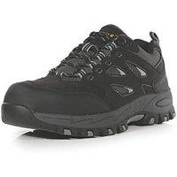 Regatta Mudstone S1 Size 12 Black/Granite Water-Resistant Steel Toe Cap Safety Trainers (594JR)