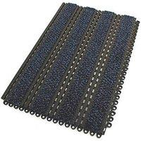 COBA Premier Track Entrance Mat Black/Blue 440mm x 290mm x 16mm 2 Pack (5959V)