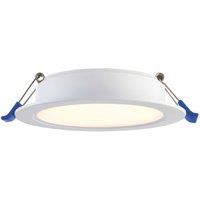 Saxby Circo Fixed LED Recessed Downlight Matt White 9W 720lm (595VX)