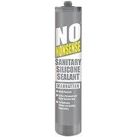 No Nonsense 820 Sanitary Silicone Sealant Manhattan Grey 310ml (5965H)
