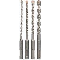 Bosch Plus-3 SDS Plus Shank Masonry Drill Bit Set 4 Pieces (596FX)