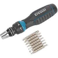 Erbauer Ratchet Screwdriver & Bit Set 8 Pieces (596XH)