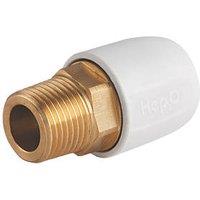 Hep2O Plastic Push-Fit Adapting Male Coupler 15mm x 1/2" (5970F)