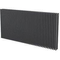 Ximax Aurora Duplex 600mm x 1260mm 5369BTU Anthracite Horizontal Designer Radiator (597GL)