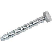 Rawlplug LX Zinc-Plated Steel Concrete Screwbolts M8 x 75mm 10 Pack (5982J)