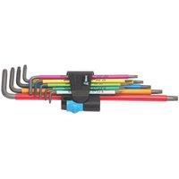 Wera 967/9 TX XL Multicolour HF 1 TX Long L-Key Set 9 Pcs (598HF)