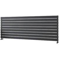 Ximax Oceanus 670mm x 1800mm 4311BTU Anthracite Horizontal Designer Radiator (598TP)