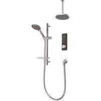 Triton H2ome HP/Combi Ceiling & Rear Fed Dual Outlet Black Thermostatic Digital Mixer Shower (6003X)