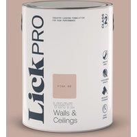 LickPro 5Ltr Pink 08 Vinyl Matt Emulsion Paint (600TM)