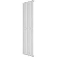 Azur Eclipse 1800mm x 480mm 3341BTU White Vertical Designer Radiator (600YR)
