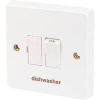 Crabtree Capital 13A Switched Dishwasher Fused Spur White (6016J)