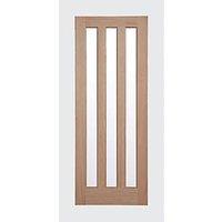 Modern 3-Clear Light Unfinished Oak Wooden Traditional Internal Door 1981mm x 686mm (601FA)