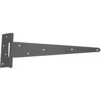 Smith & Locke Black Powder-Coated Straight Strong Tee Hinges 179mm x 430mm x 70mm 2 Pack (6027J)