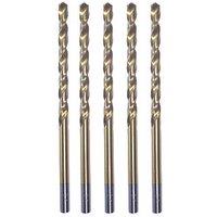 Erbauer Straight Shank Metal Drill Bits 3mm x 100mm 5 Pack (60306)