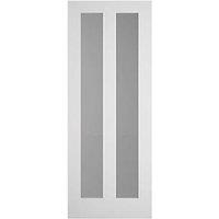 2-Clear Light Primed White Wooden Shaker Internal Door 2040mm x 726mm (603FA)