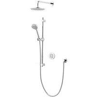 Aqualisa Smart Link Gravity-Pumped Rear-Fed Chrome Thermostatic Shower With Diverter (603JX)