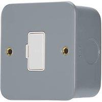 Contactum 13A Unswitched Metal Clad Fused Spur with White Inserts (603RK)
