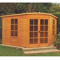 Shire Hampton 10' x 10' (Nominal) Pent Timber Summerhouse (603TJ)