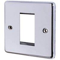 LAP 1-Module Modular Faceplate Polished Chrome (60426)