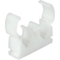 Talon 22mm Double Hinged Clips White 50 Pack (60430)