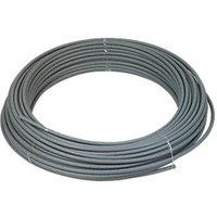 Push-Fit Polybutylene Barrier Pipe 15mm x 100m Grey (60496)