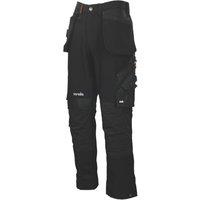 Scruffs Pro Flex Plus Holster Work Trousers Black 32" W 32" L (604JJ)