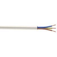 Time 3093Y White 3-Core 2.5mm Flexible Cable 50m Drum (604JY)