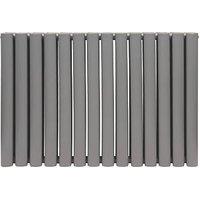 Towelrads Dorney 600mm x 832mm 1996BTU Anthracite Horizontal Designer Radiator (604RY)