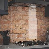 Splashback Clear with Black Caps Splashback 600mm x 750mm x 6mm (605RX)