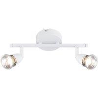 Saxby Amalfi Bar 2-Light Spotlight Gloss White (605VX)