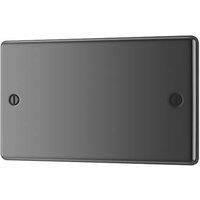 LAP 2-Gang Blanking Plate Black Nickel (60697)